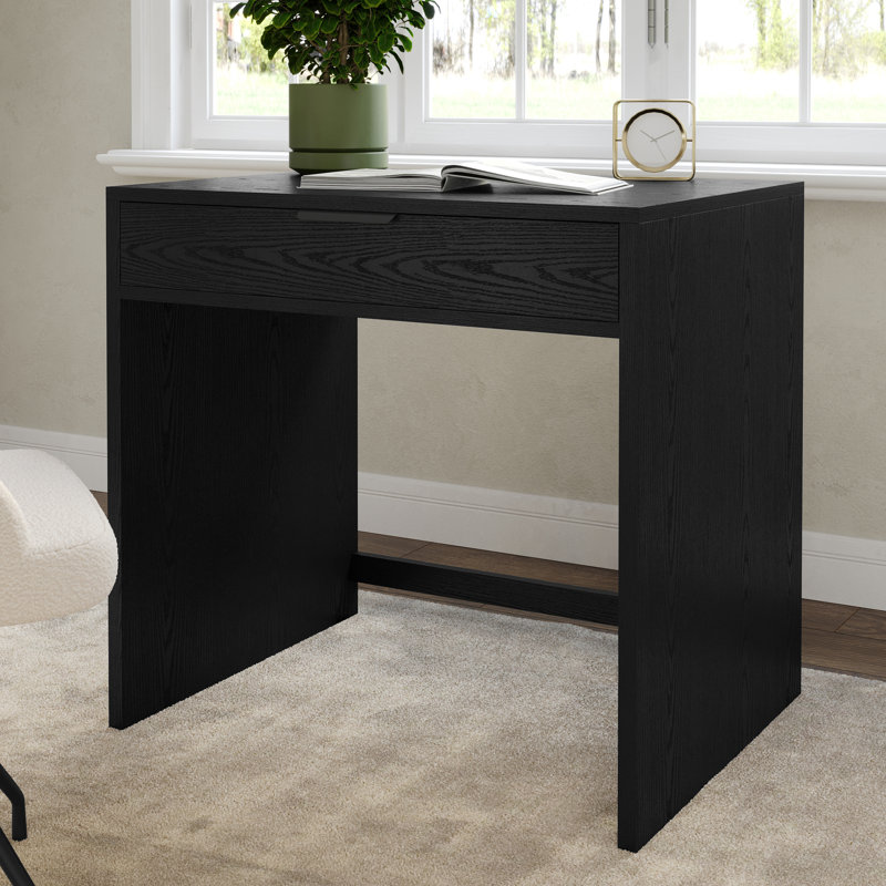 Bureau modulaire avec tiroir Martha Stewart Kayden, Noir, noir, noir, noir