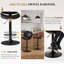 Tabouret de bar pivotant à hauteur réglable avec structure en métal-1832836081-1832836078
