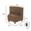Chaises de coin modulaires Kid Comfort, ensemble de 2, chocolat-124164595