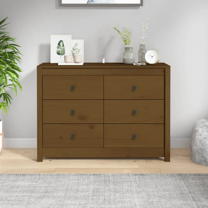 Side Cabinet 100x40x72 cm Solid Wood Pine, Honey Brown