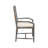 Brantner 18'' H Linen Upholstered Mahogany Armchair