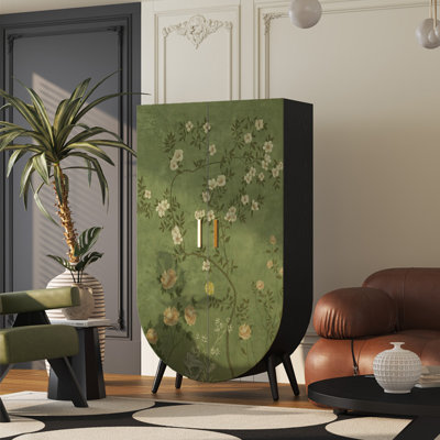 French-style floral floor-standing wardrobe