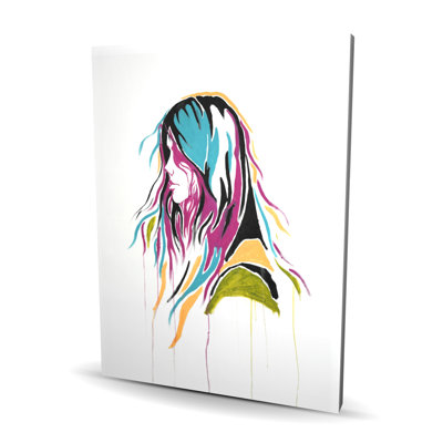 Graffiti Street Art Woman - Turquoise, Pop Art, décoration sur toile