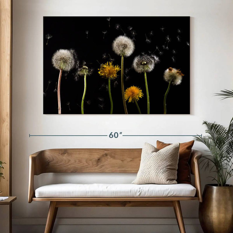 Harnek Dandelion In The Wind, 34" H x 51" W