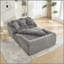 Chaise longue surdimensionnée pour l'intérieur, canapé-lit moderne en chenille à assise profonde avec coussins décoratifs et accoudoirs, canapé-lit pour le salon, chambre à coucher