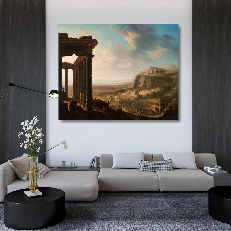 «Red Barrel Studio®» par Martin, John, art sur toile tendue sous le titre: Ruins of an Antique City