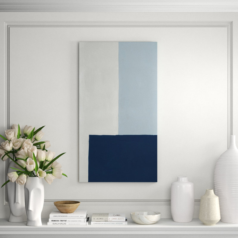 Blue Brut III Print by Bobby Berk, 36" H x 20" W, Image Brush Gel