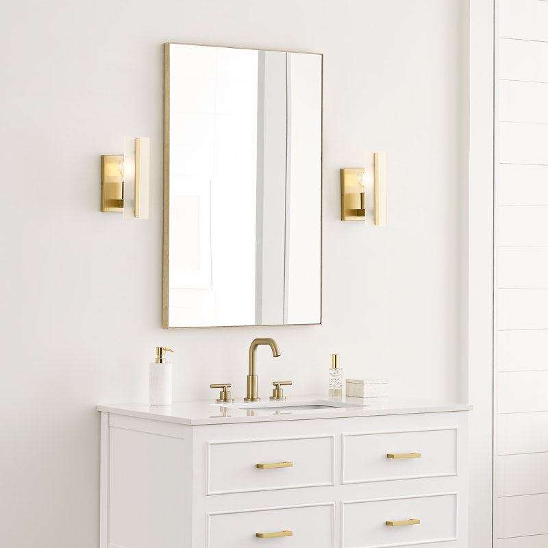 Dex 1 - Light Bath Sconce, Satin Brass
