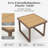 2-Piece Patio Rattan Wicker Armchair with Table