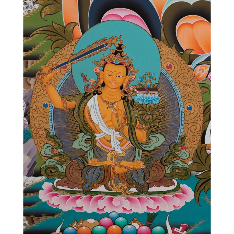 Vajrasattva Shakti Thangka (Thangka sans brocart)