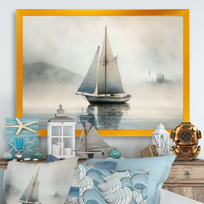 Boat On The Lake I - Coastal Boat Wall Decor