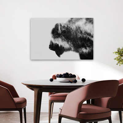 Beata – Bison Forest Nature Animal Digital Art Art Contemporary
