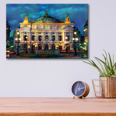 «Paris Paris Opéra Garnier Night» par Pedro Gavidia - impression sans cadre