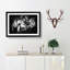 Two Snuggling Tigers in Abstract - Picture Frame Painting Print on MDF-55777759-55777764