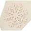 Tacked Snowflake Stocking
