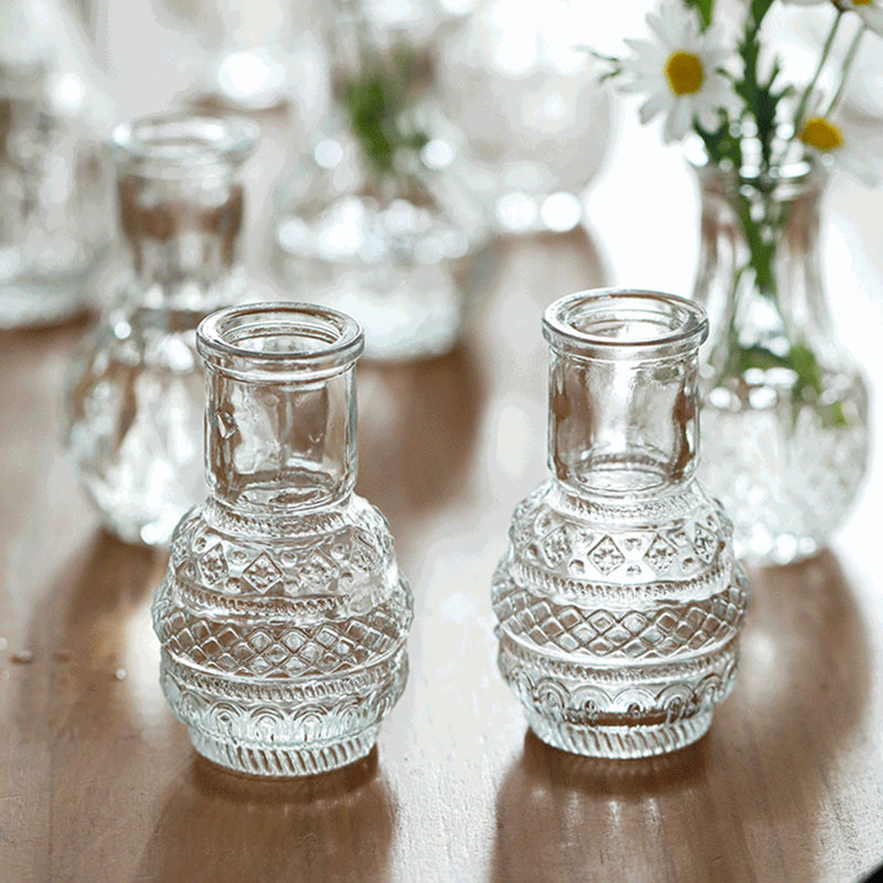 Glass Table Vase - Set of 10