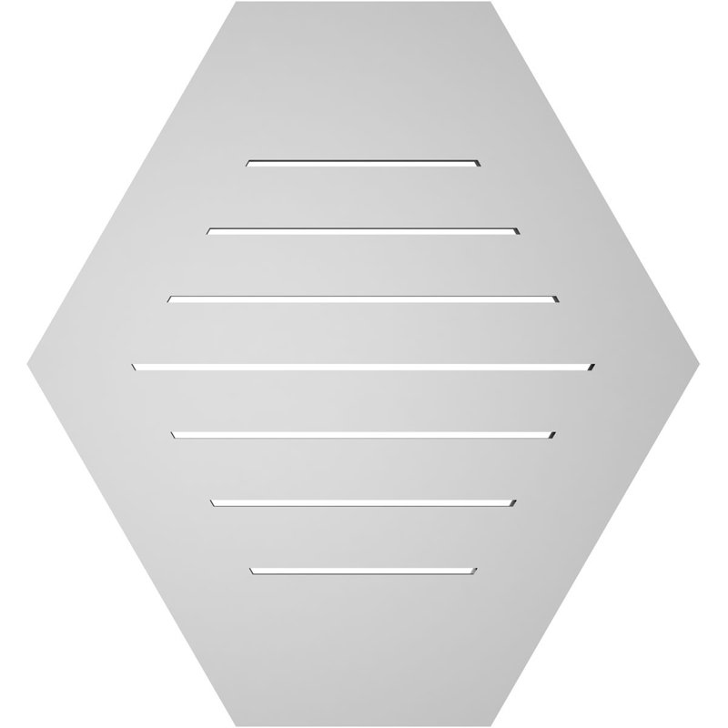 Évent horizontal fonctionnel à pignon en uréthane à surface horizontale Signature, H 28 po x l 26 po x P 1 po