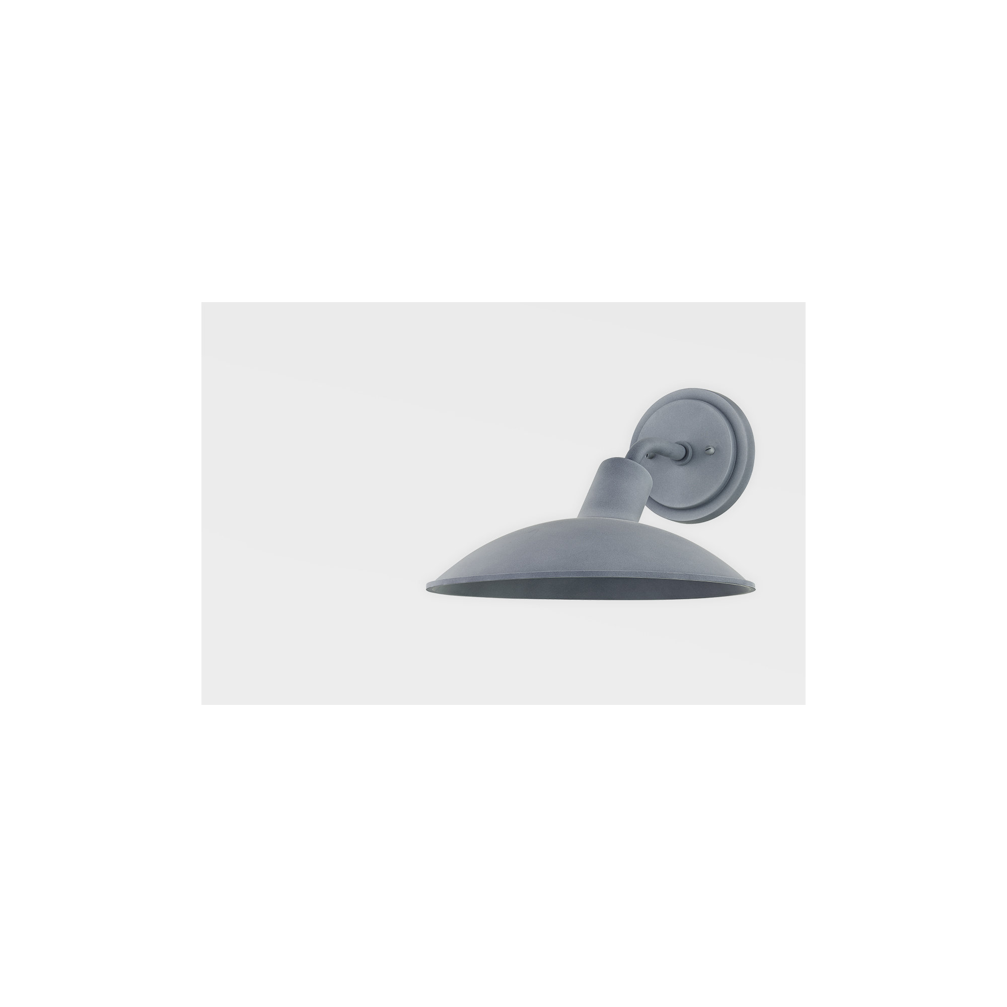 Bourke Single Light Outdoor Aluminum Wall Light, 8.75" H x 11.5" W x 13.5" D, Weathered Zinc