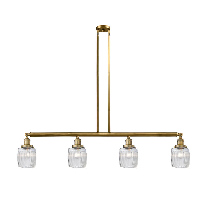 Luminaire suspendu pour îlot de cuisine 4 lumières Leitch, Chrome poli, DEL