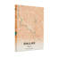 Scénario et paysages urbains, impression de carte de la ville de Dallas-751008930