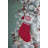 12X25" Red/Gray/White Snowflake Knit Stocking