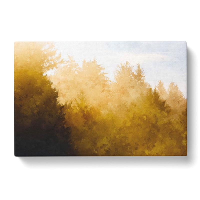 Gold Forest - Wrapped Canvas Painting, 40cm H x 60cm W x 3cm D