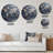 Rustic Routes World Map - Map Round Metal Art-333926223