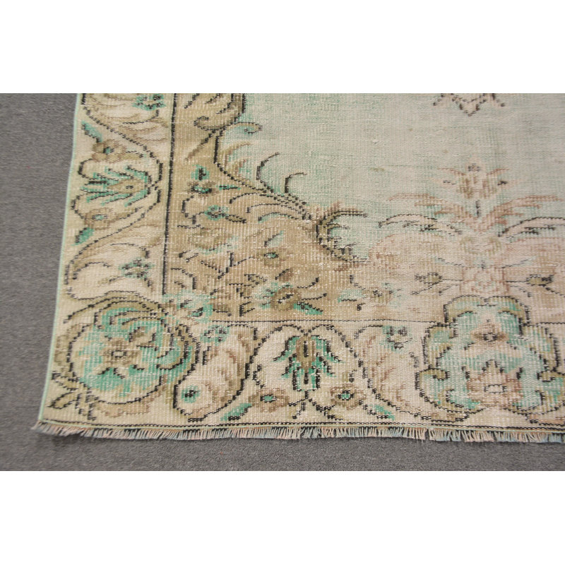 Tapis rétro, tapis tissé à la main, tapis turcs, tapis orientaux bruns, tapis Boho, grand tapis de 5,4 po x 8,9 pi
