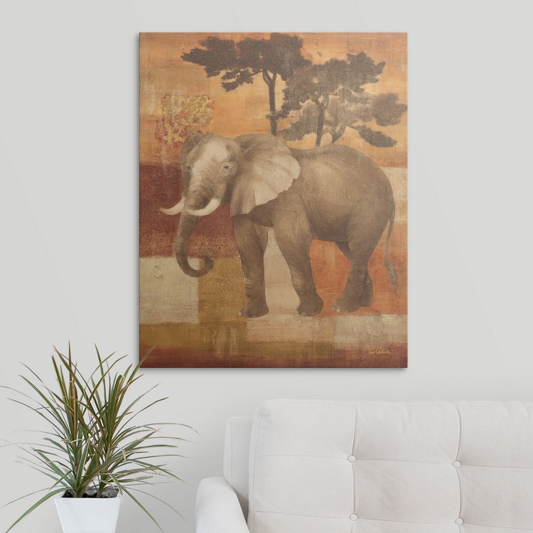 « animaux sur safari iv », reproduction d’impression sur» albena hristova,, H 30 po x l 24 po x P 1,5 po, Toile