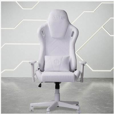 Sport F45C Velvet Memory Foam Gaming Chair – White