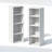Furinno PASIR 8-Tier Closet Organizers and Storage, Open Shelf, Storage Organizer, 12-Inch Width, for Closet, Bedroom, White-122253229