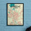 Utrecht City Map - No Frame Print-722733638