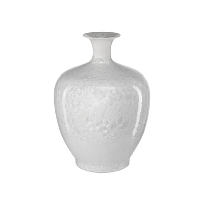Vase blanc cristallin