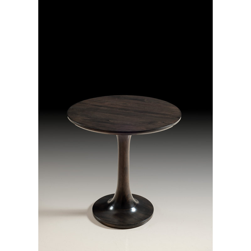 Solid Wood Pedestal End Table