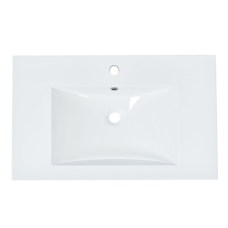 Ensemble de meuble-lavabo simple 29,5 po Reika, Naturel