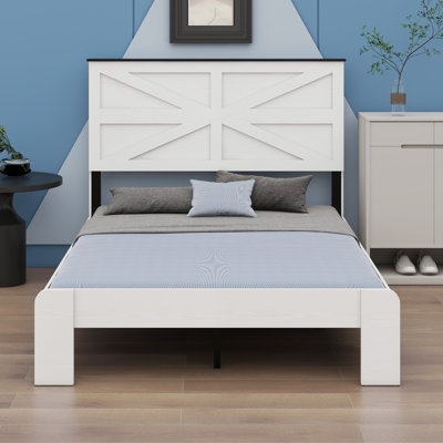 Tête de lit, tête de lit en bois, grand rangement sous le lit