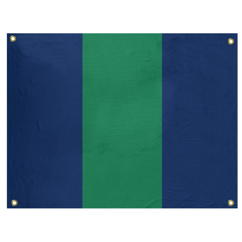 Tapisserie de polyester Vancouver, H 26 po x l 36 po x P 1 po, Bleu / vert / bleu
