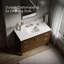 Meuble-lavabo avec lavabo et comptoir en quartz Kresla