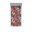 Rose foncé et corail / motif floral indigo