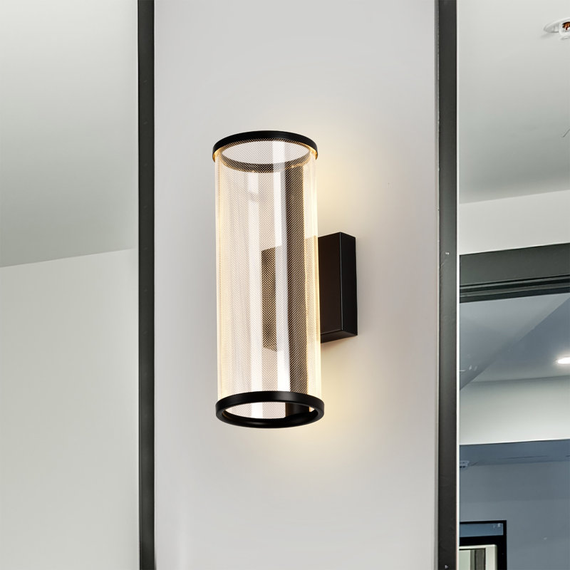 Tanyra - LED Sconce - Matte Black - Silk Screened Acrylic Lens
