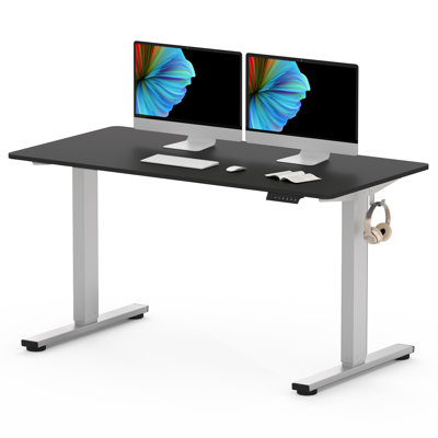 Baysenie 55"/60" Width Home Office Height Adjustable Standing Desk