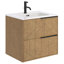 Kora 24.02" Wall Mounted Single Bathroom Vanity with Top-700582042