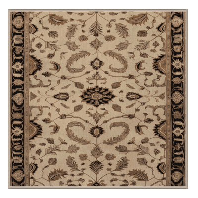 Tapis brun lavable à la machine
