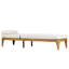 Méridienne en bois d'acacia, chaise longue d'extérieur, dossier inclinable avec dossier réglable et coussin de tête Topmax-129746520