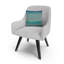 Housse et insert de coussin carré Fine Art