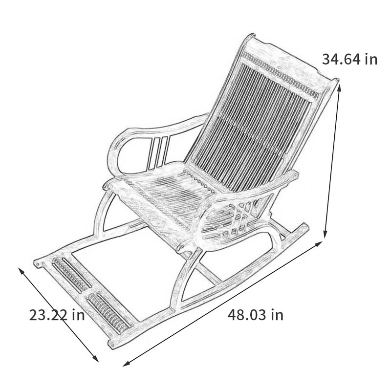 Exquisite solid wood rocking chair