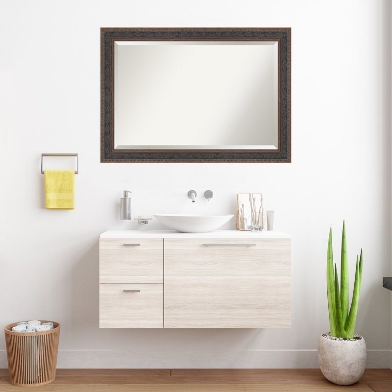 Miroir mural de salle de bain Attic, 29,5 po x 41,5 po, Bronze