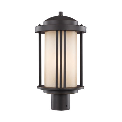 Crowell Stained Glass Lantern Head Post Lantern