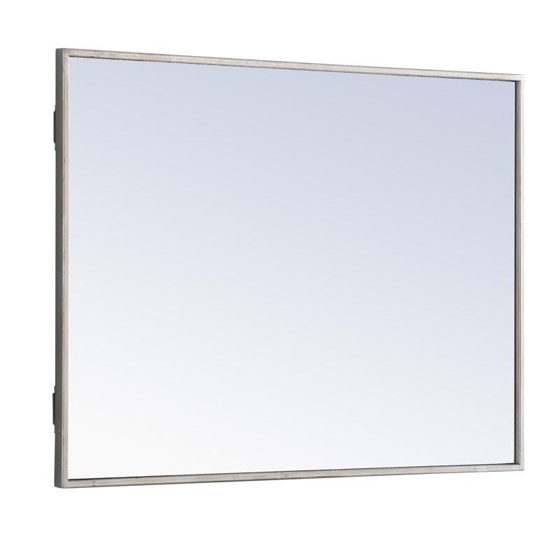 Miroir mural Sabine, 32 po x 24 po, Argent