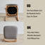 Cristiona Solid Wood Accent Stool